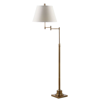 SAFAVIEH Lighting Tracee, lampe de sol pivotante dorée de 60 pouces - 16x16x54,5-68,5 - 16Lx16Px69H