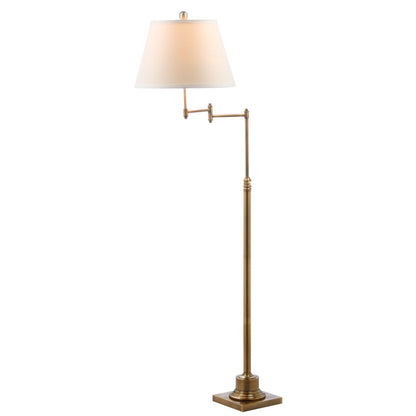 SAFAVIEH Lighting Tracee, lampe de sol pivotante dorée de 60 pouces - 16x16x54,5-68,5 - 16Lx16Px69H