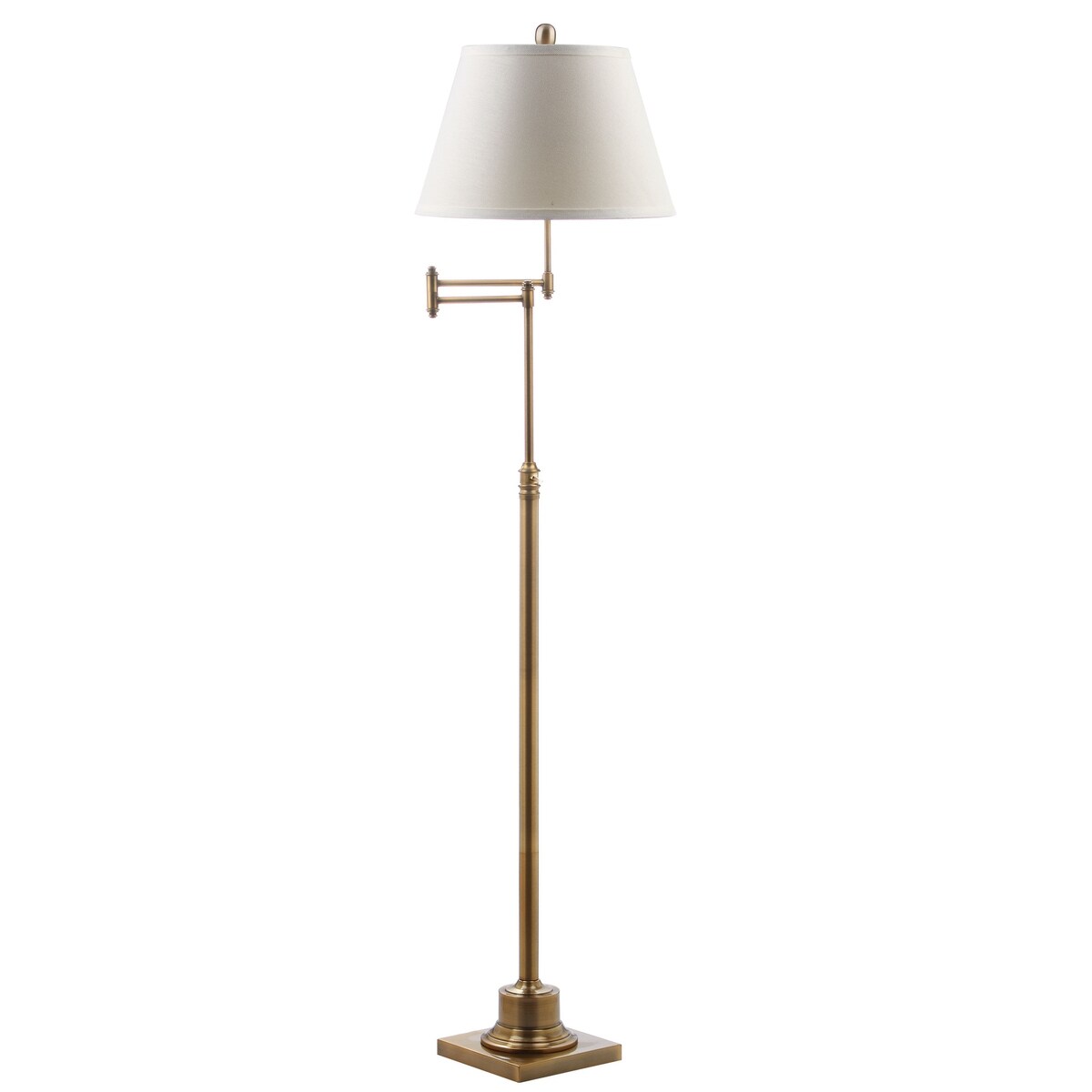 SAFAVIEH Lighting Tracee, lampe de sol pivotante dorée de 60 pouces - 16x16x54,5-68,5 - 16Lx16Px69H