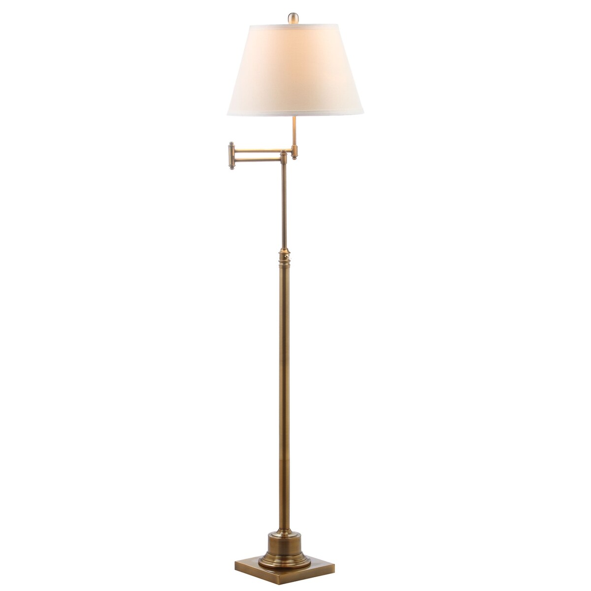 SAFAVIEH Lighting Tracee, lampe de sol pivotante dorée de 60 pouces - 16x16x54,5-68,5 - 16Lx16Px69H
