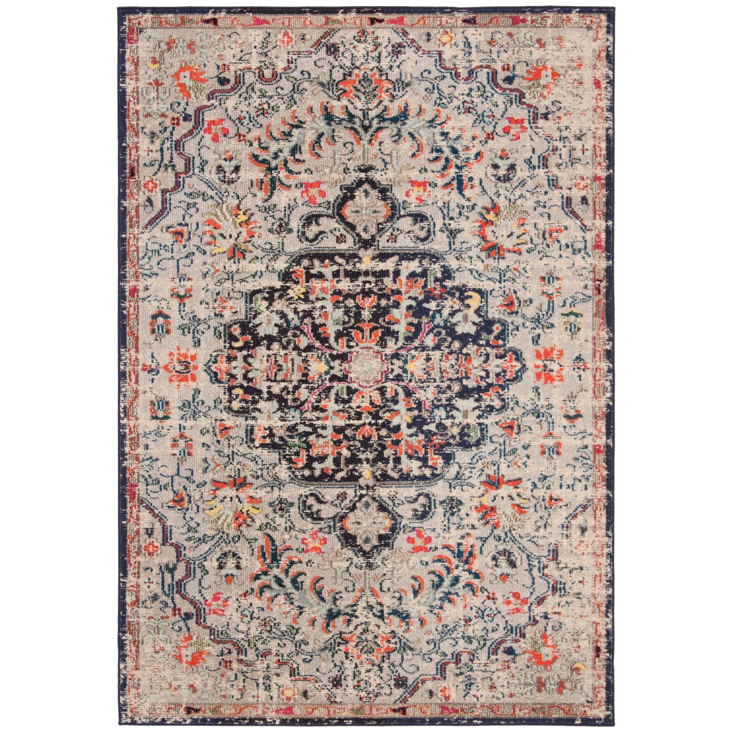 SAFAVIEH Madison Libusa Boho Medallion Distressed Rug