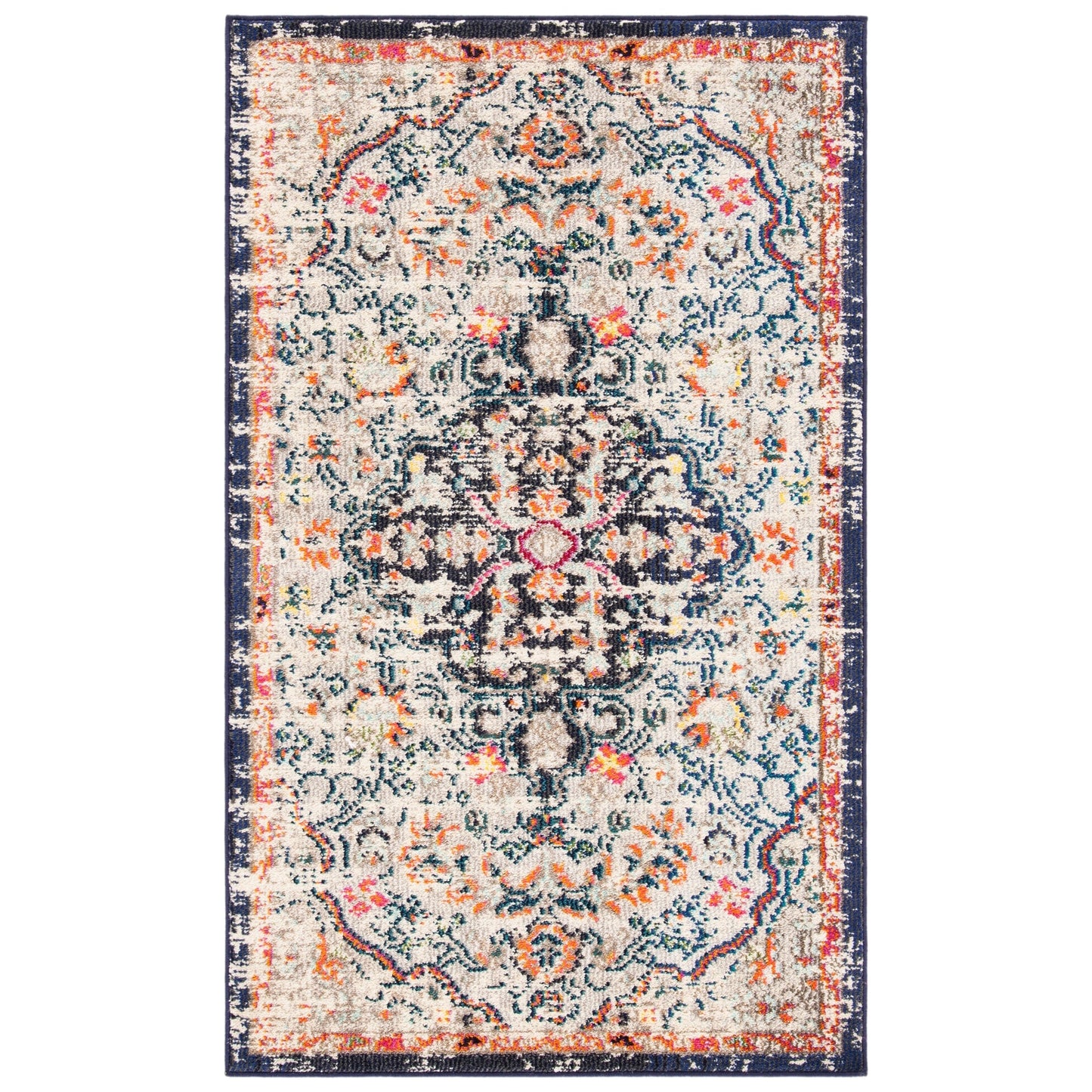 SAFAVIEH Madison Libusa Boho Medallion Distressed Rug