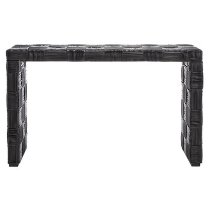 Table console en rotin SAFAVIEH Mindel - 51L x 14P x 32H (dimensions en pouces)