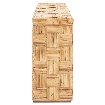 Table console en rotin SAFAVIEH Mindel - 51L x 14P x 32H (dimensions en pouces)