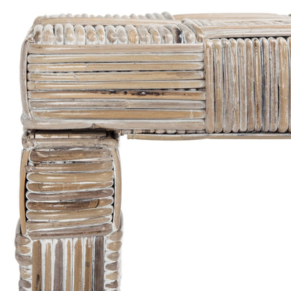 Table console en rotin SAFAVIEH Mindel - 51L x 14P x 32H (dimensions en pouces)