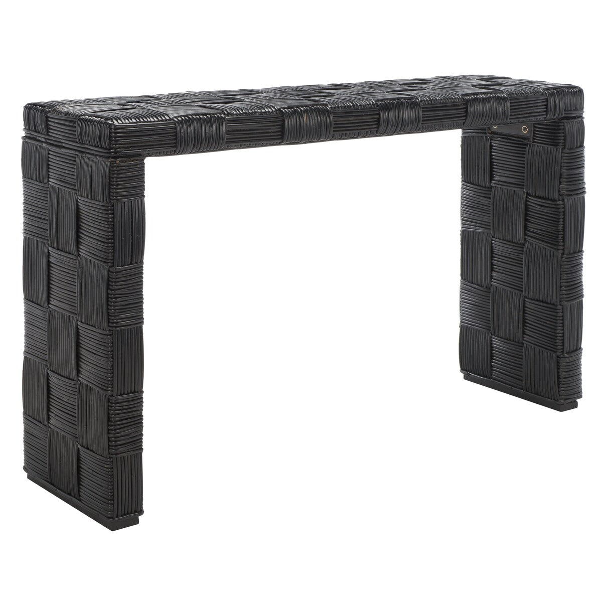 Table console en rotin SAFAVIEH Mindel - 51L x 14P x 32H (dimensions en pouces)