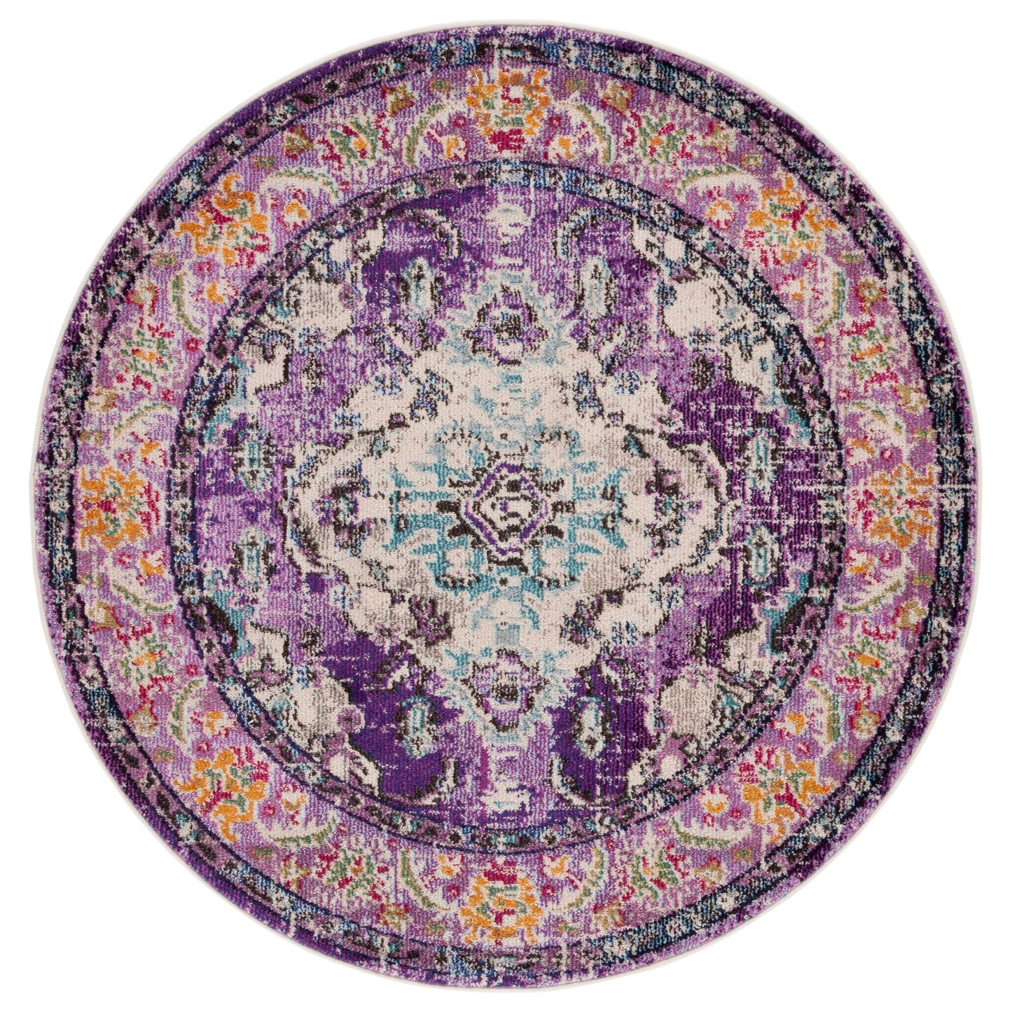 SAFAVIEH Monaco Oceane Boho Medallion Distressed Area Rug