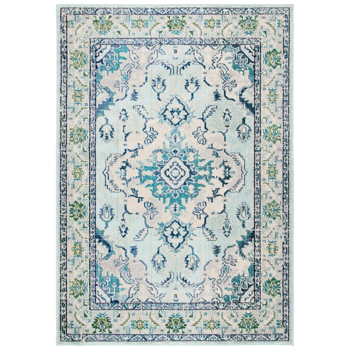 SAFAVIEH Monaco Oceane Boho Medallion Distressed Area Rug