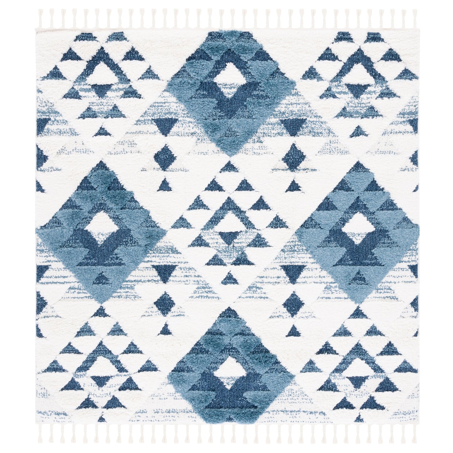 SAFAVIEH Moroccan Tassel Shag Delores 2-inch Thick Rug