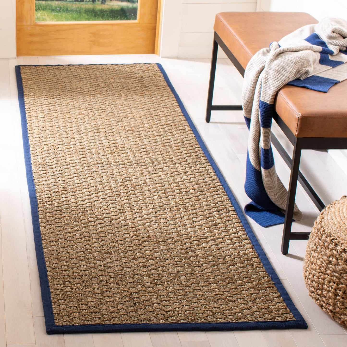SAFAVIEH Natural Fiber Zymryd Basketweave Seagrass Rug