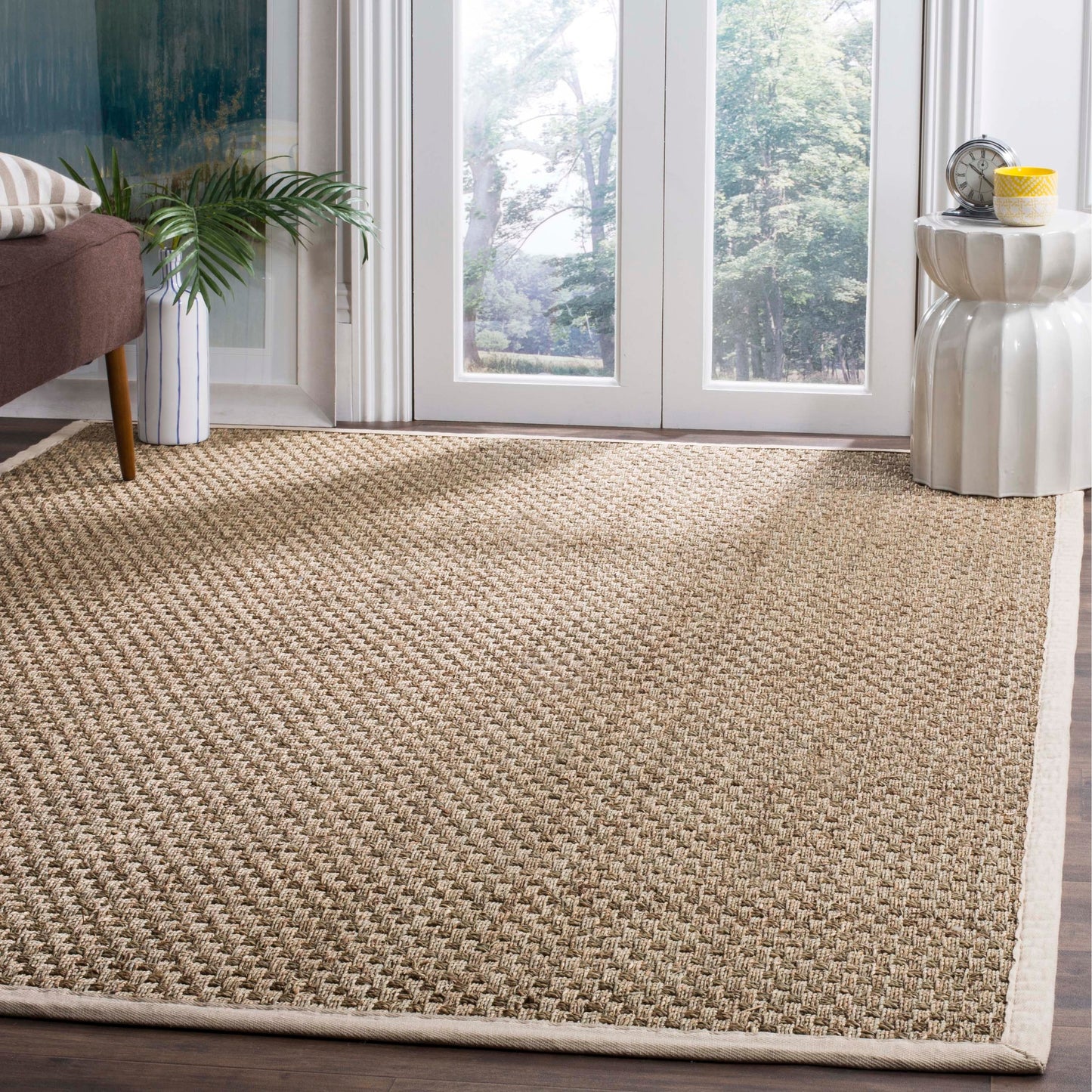 SAFAVIEH Natural Fiber Zymryd Basketweave Seagrass Rug