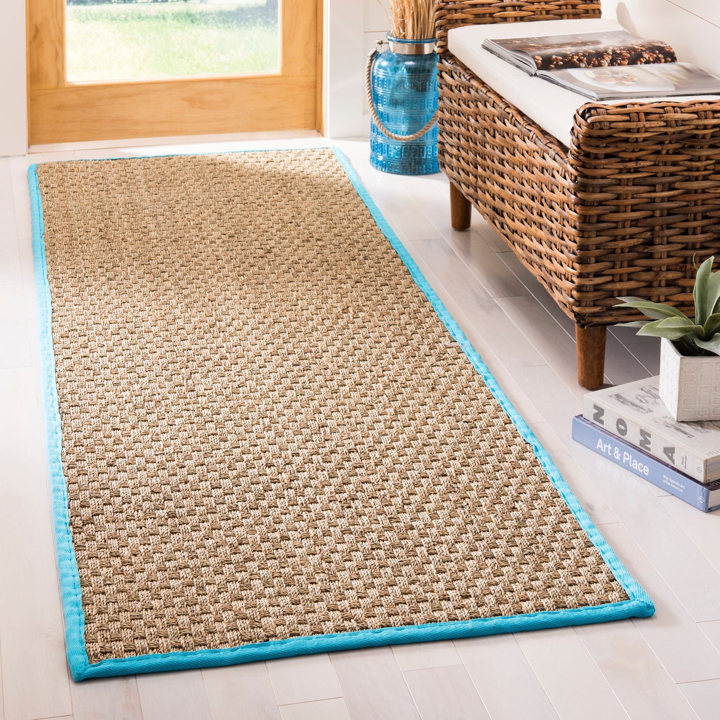 SAFAVIEH Natural Fiber Zymryd Basketweave Seagrass Rug