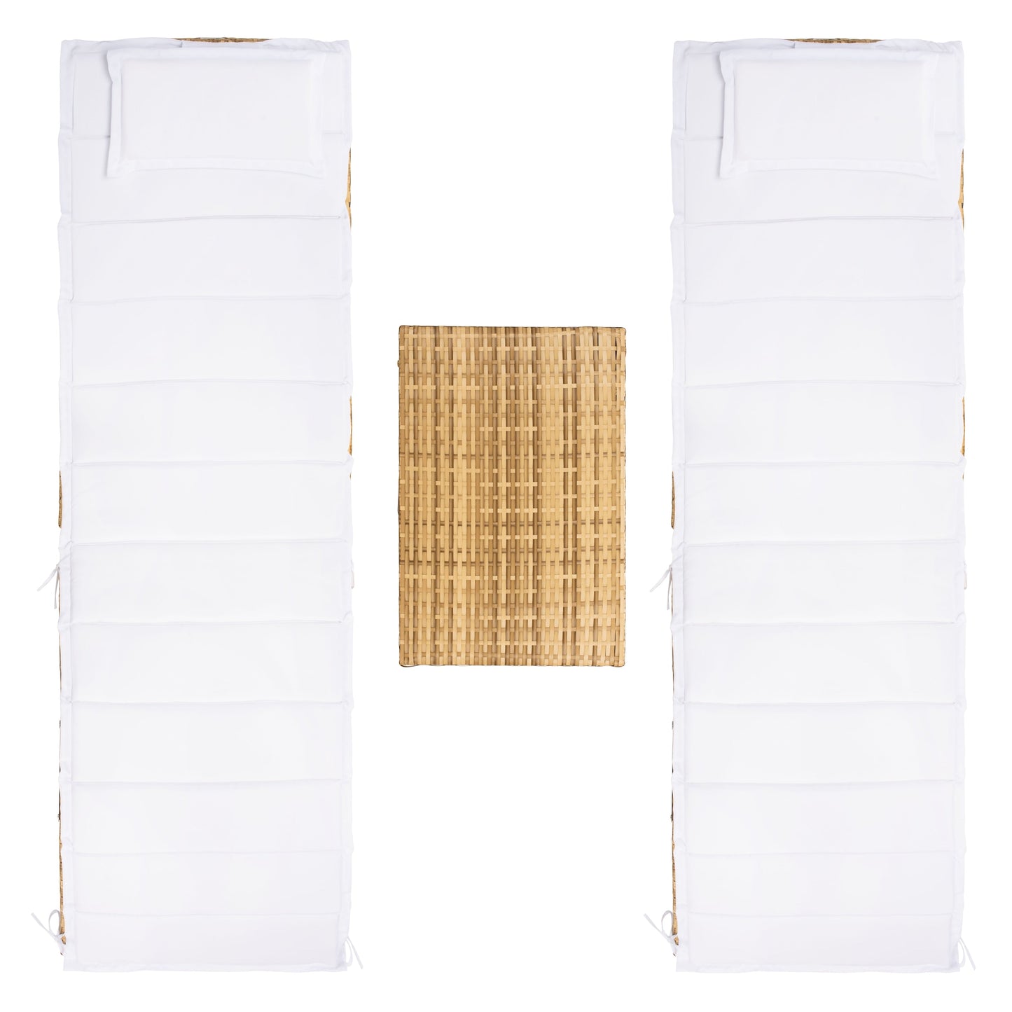 Ensemble de chaises longues de jardin 3 pièces SAFAVIEH Outdoor Blaguna - 83Lxlx24h (cm)