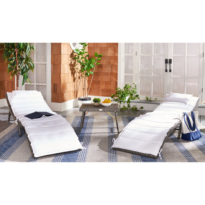 Ensemble de chaises longues de jardin 3 pièces SAFAVIEH Outdoor Blaguna - 83Lxlx24h (cm)
