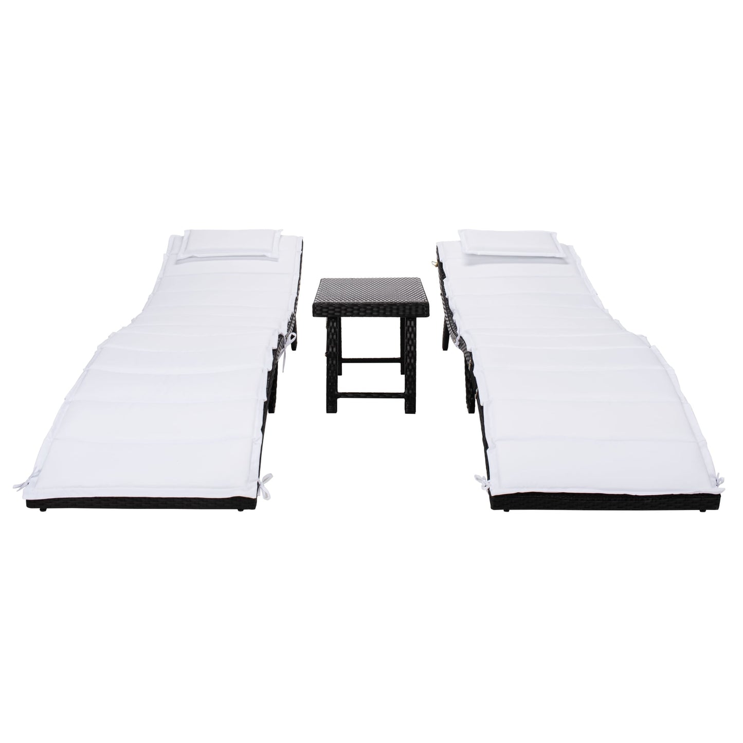 Ensemble de chaises longues de jardin 3 pièces SAFAVIEH Outdoor Blaguna - 83Lxlx24h (cm)