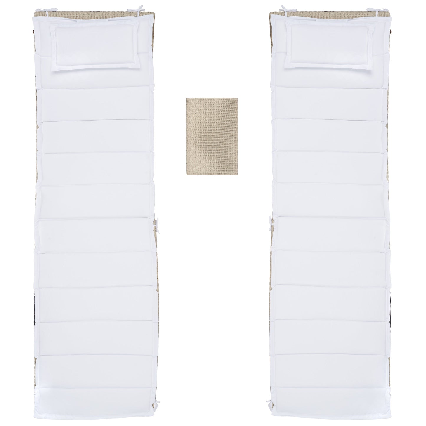 Ensemble de chaises longues de jardin 3 pièces SAFAVIEH Outdoor Blaguna - 83Lxlx24h (cm)