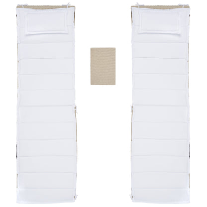 Ensemble de chaises longues de jardin 3 pièces SAFAVIEH Outdoor Blaguna - 83Lxlx24h (cm)