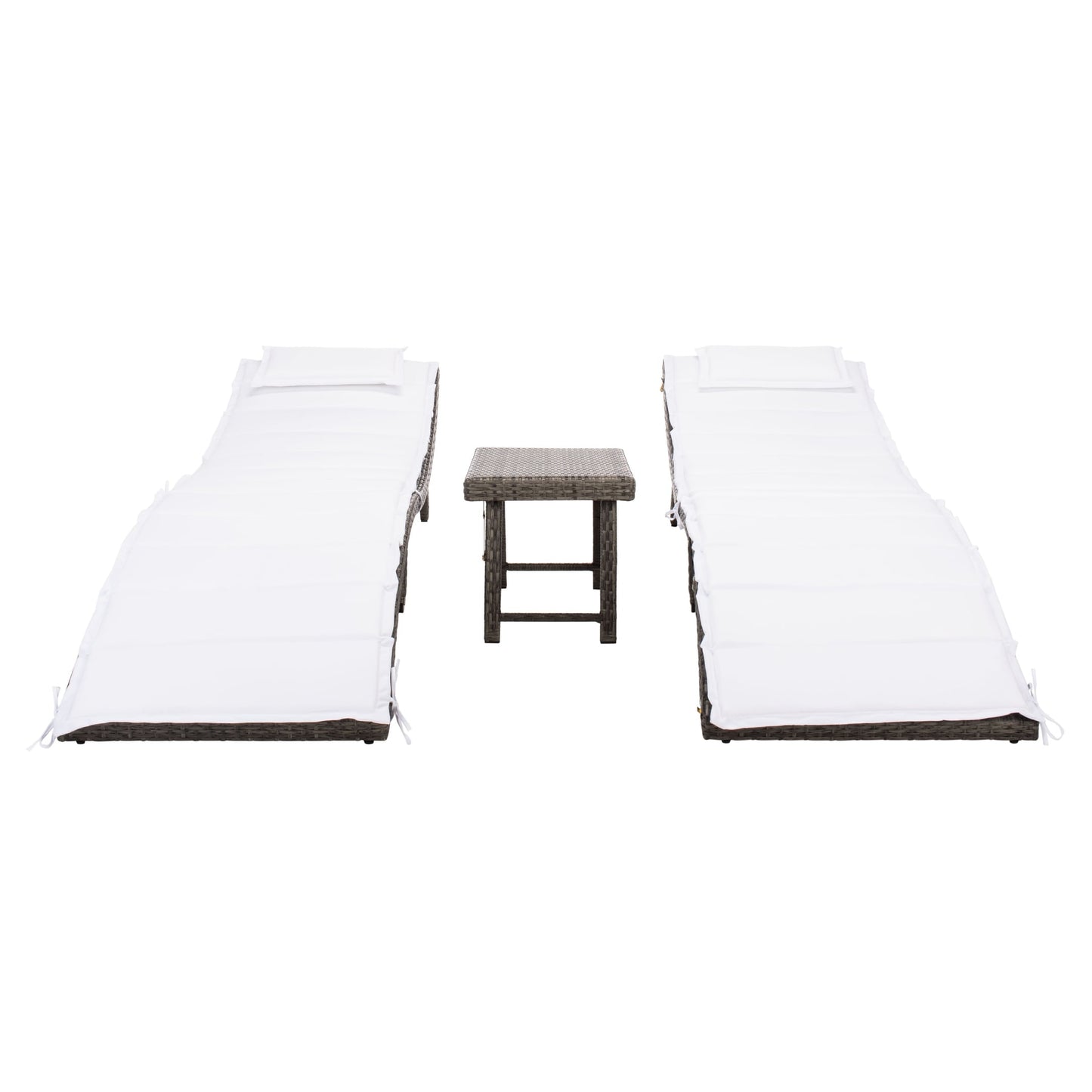 Ensemble de chaises longues de jardin 3 pièces SAFAVIEH Outdoor Blaguna - 83Lxlx24h (cm)