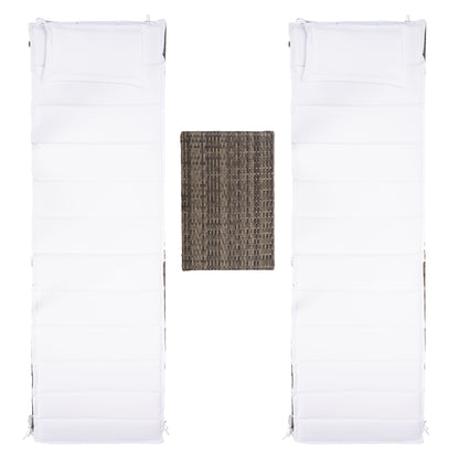 Ensemble de chaises longues de jardin 3 pièces SAFAVIEH Outdoor Blaguna - 83Lxlx24h (cm)