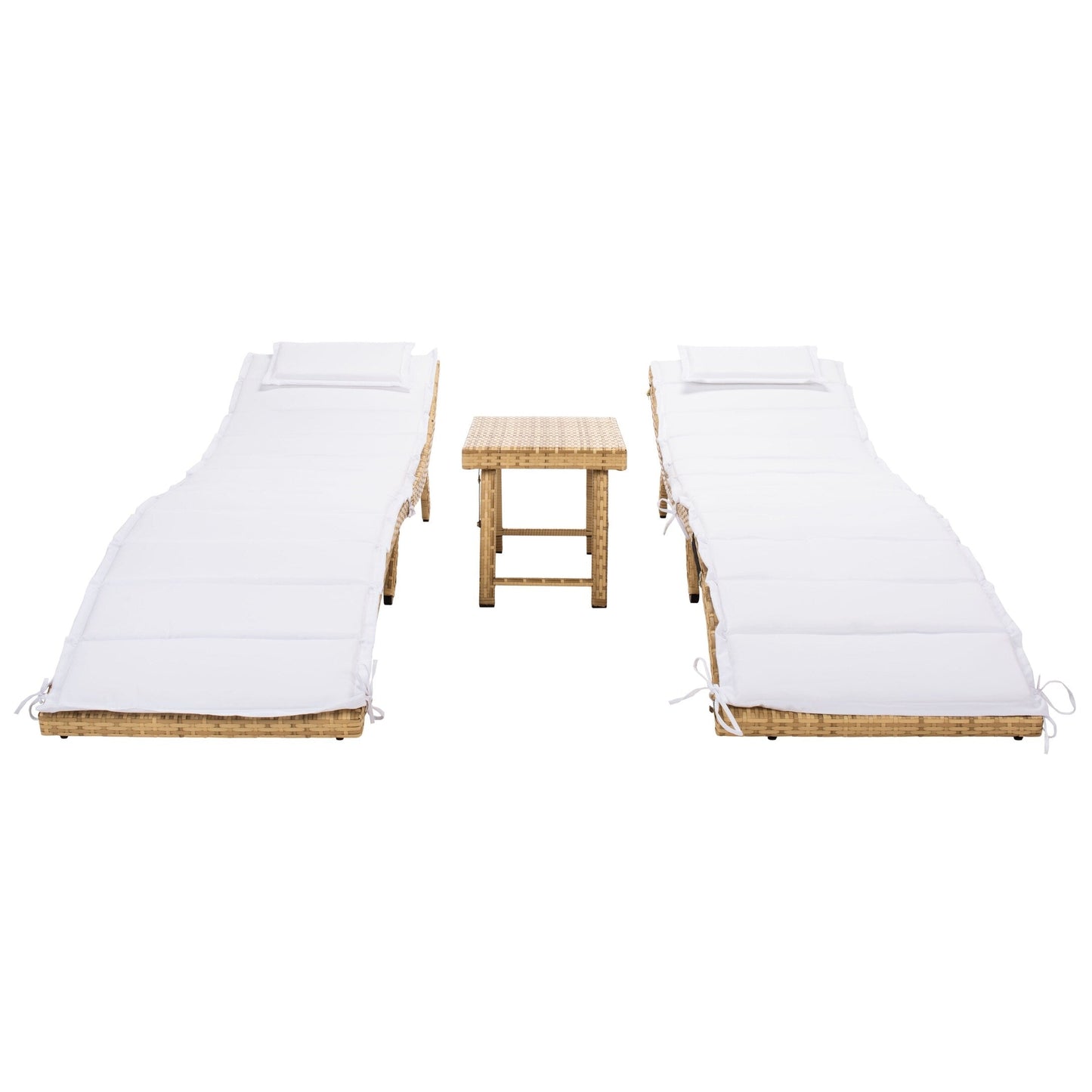 Ensemble de chaises longues de jardin 3 pièces SAFAVIEH Outdoor Blaguna - 83Lxlx24h (cm)