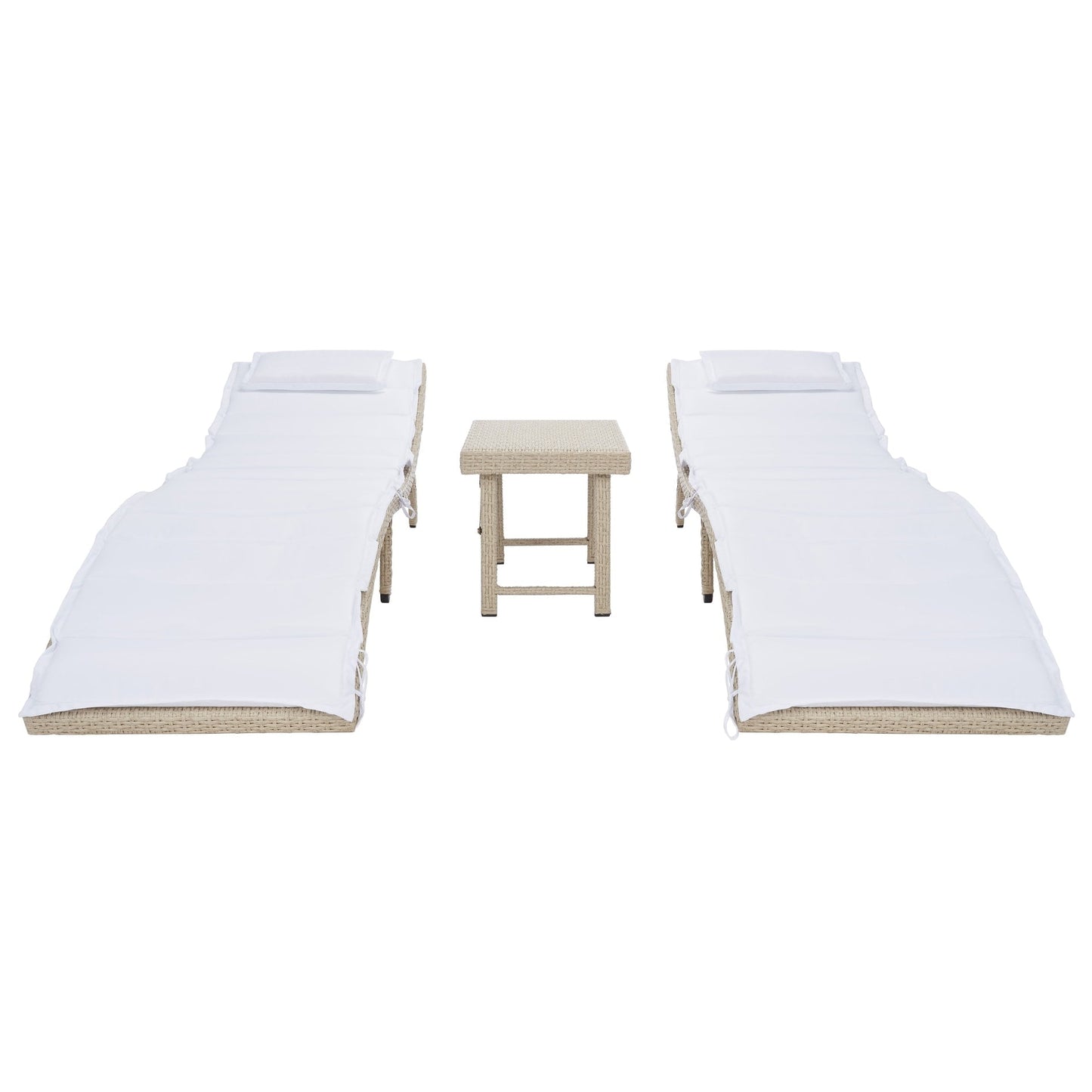 Ensemble de chaises longues de jardin 3 pièces SAFAVIEH Outdoor Blaguna - 83Lxlx24h (cm)