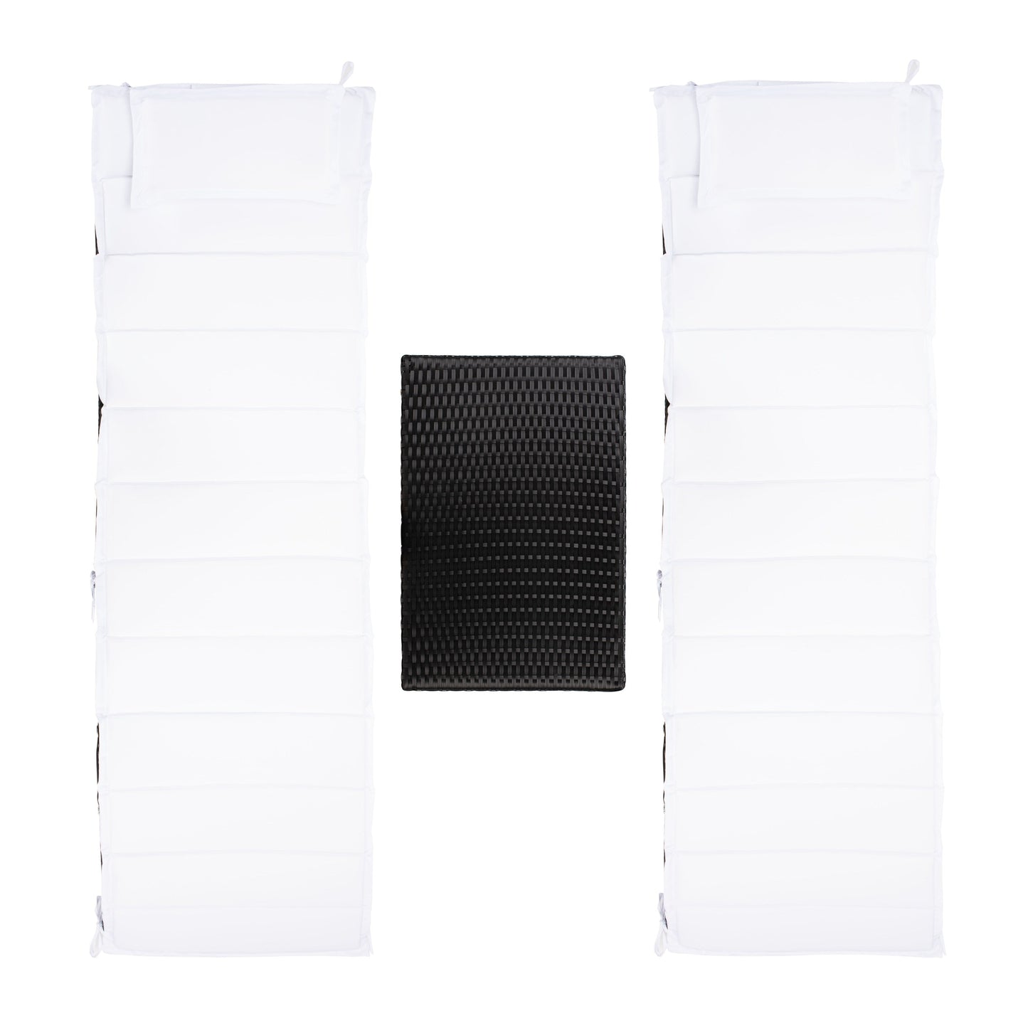 Ensemble de chaises longues de jardin 3 pièces SAFAVIEH Outdoor Blaguna - 83Lxlx24h (cm)