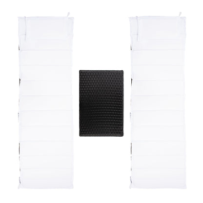 Ensemble de chaises longues de jardin 3 pièces SAFAVIEH Outdoor Blaguna - 83Lxlx24h (cm)