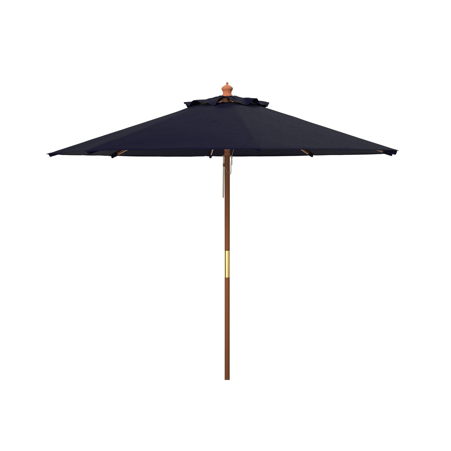 Parasol de jardin à manivelle en bois SAFAVIEH Glauca de 3,35 m (11 pieds)