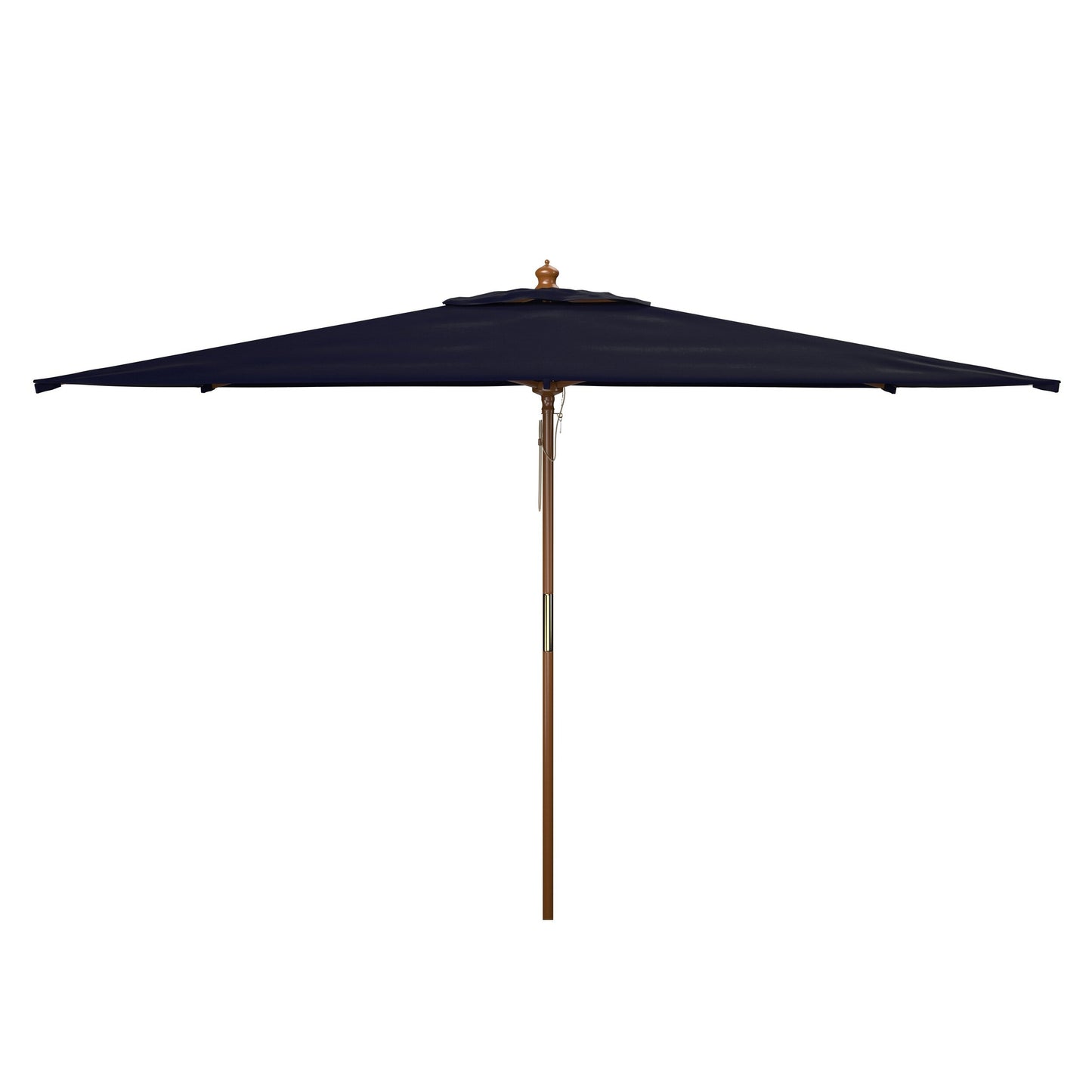 Parasol de jardin à manivelle en bois SAFAVIEH Glauca de 3,35 m (11 pieds)