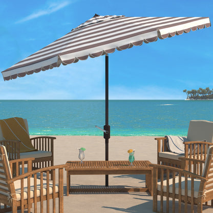 Parasol rond de jardin Jaylee de 3,35 m (11 pieds) de SAFAVIEH