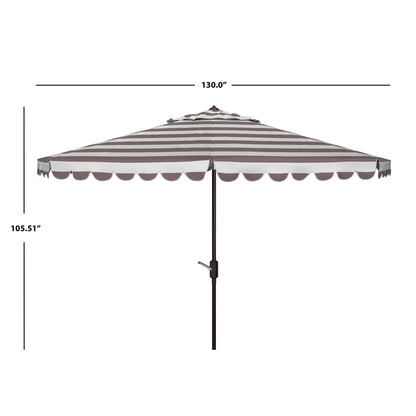 Parasol rond de jardin Jaylee de 3,35 m (11 pieds) de SAFAVIEH