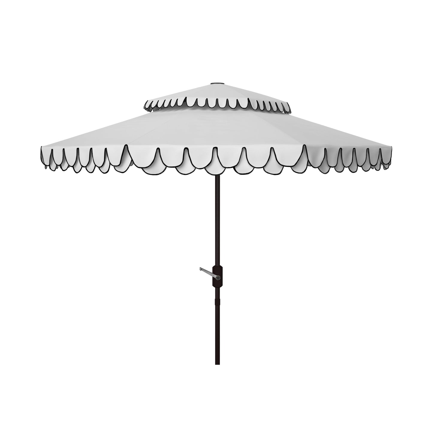 Parasol de jardin SAFAVIEH Kjerstin Valance 9 pieds à double toit