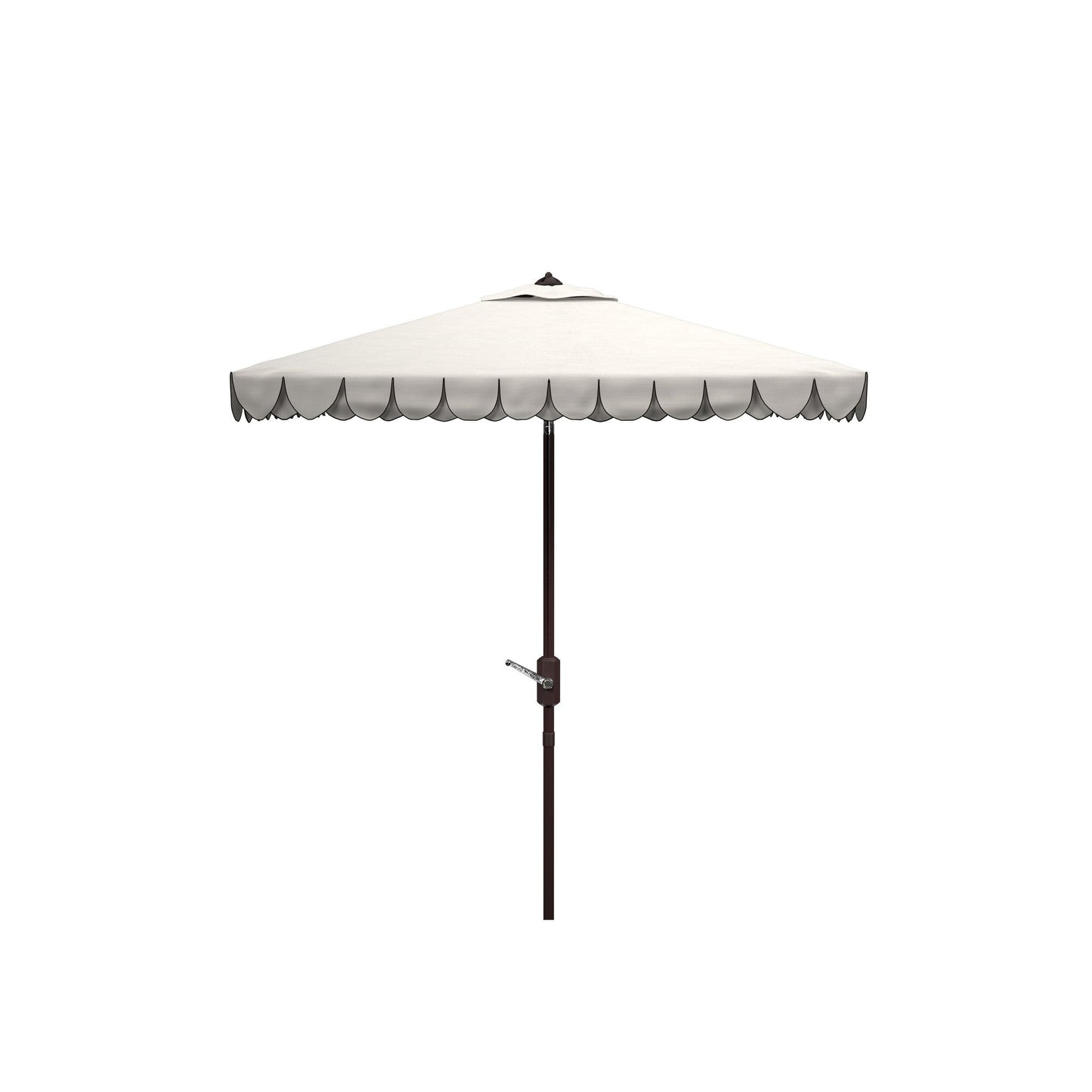 Parasol carré de 7,5 pieds pour extérieur, modèle Naima Valance de SAFAVIEH
