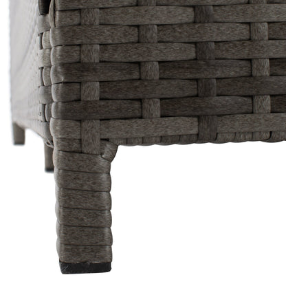 SAFAVIEH Fauteuil de jardin en osier Taniyah avec coussins - 135L x 71P x 157H (cm)