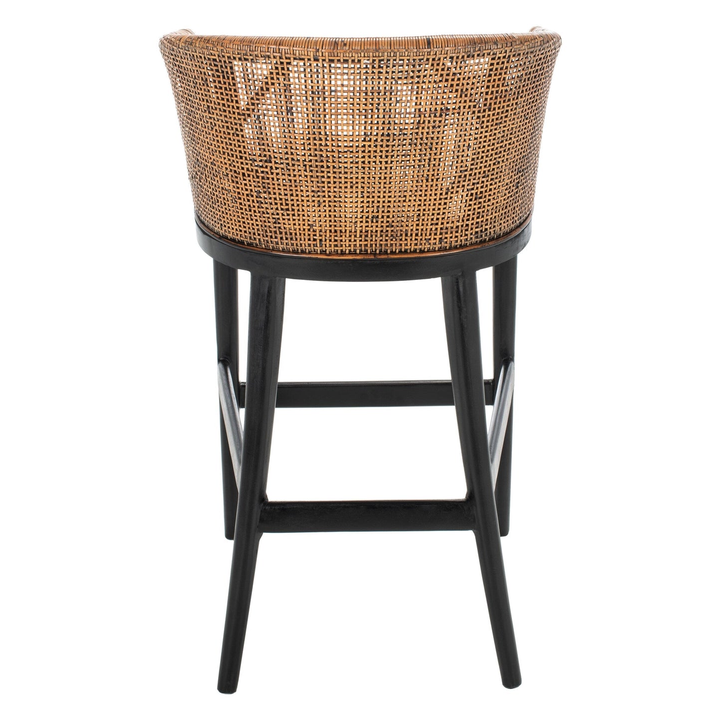 Tabouret de bar en rotin Virona de SAFAVIEH, 76 cm - 56,5 L x 52,1 l x 99,1 H - 56,5Lx52,1Lx99,1H