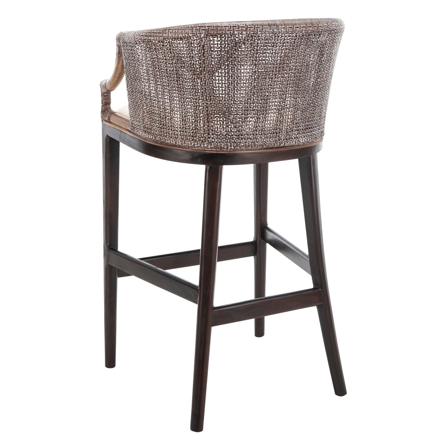 Tabouret de bar en rotin Virona de SAFAVIEH, 76 cm - 56,5 L x 52,1 l x 99,1 H - 56,5Lx52,1Lx99,1H