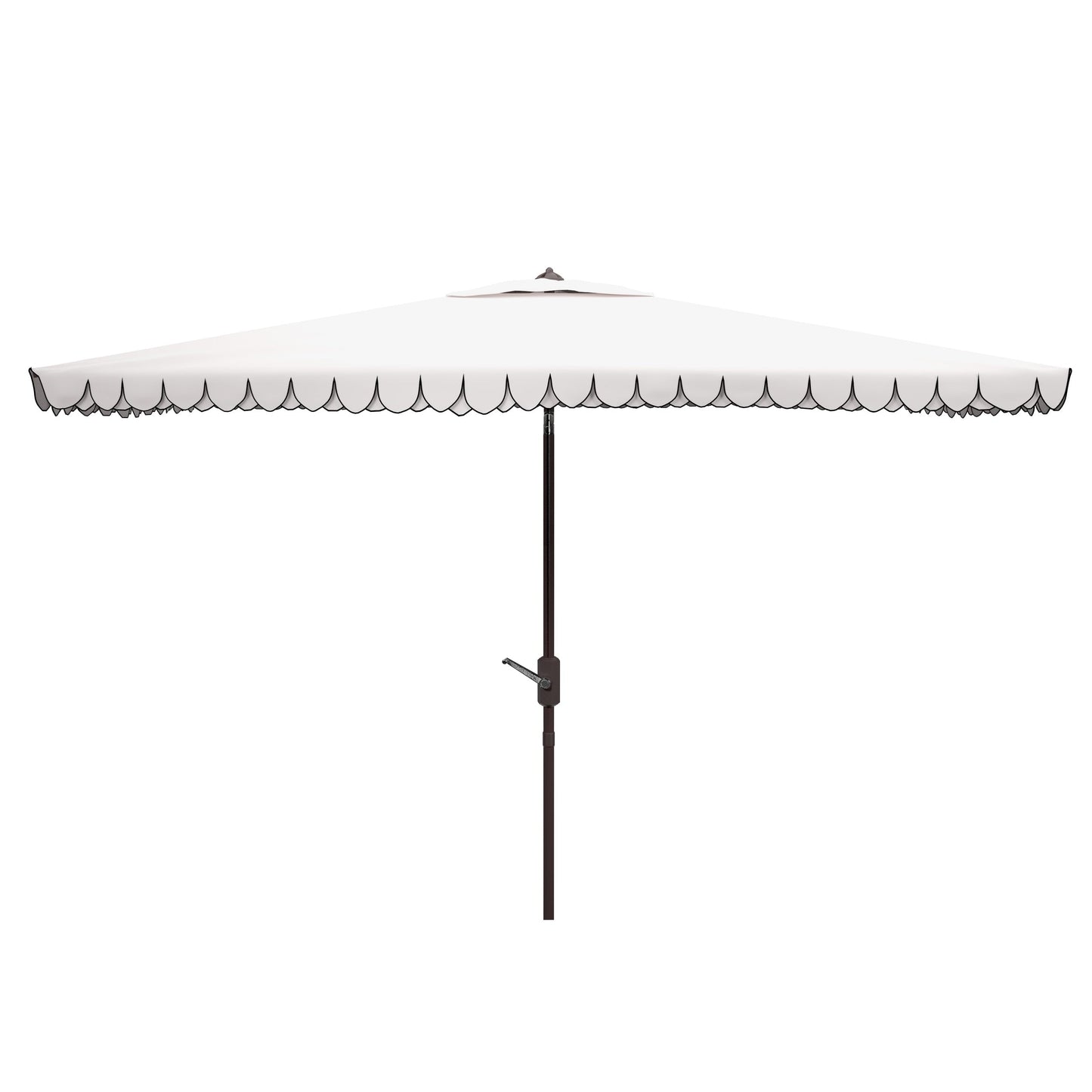 Parasol d'extérieur rectangulaire Zariah de SAFAVIEH, 6'x10', avec liseré