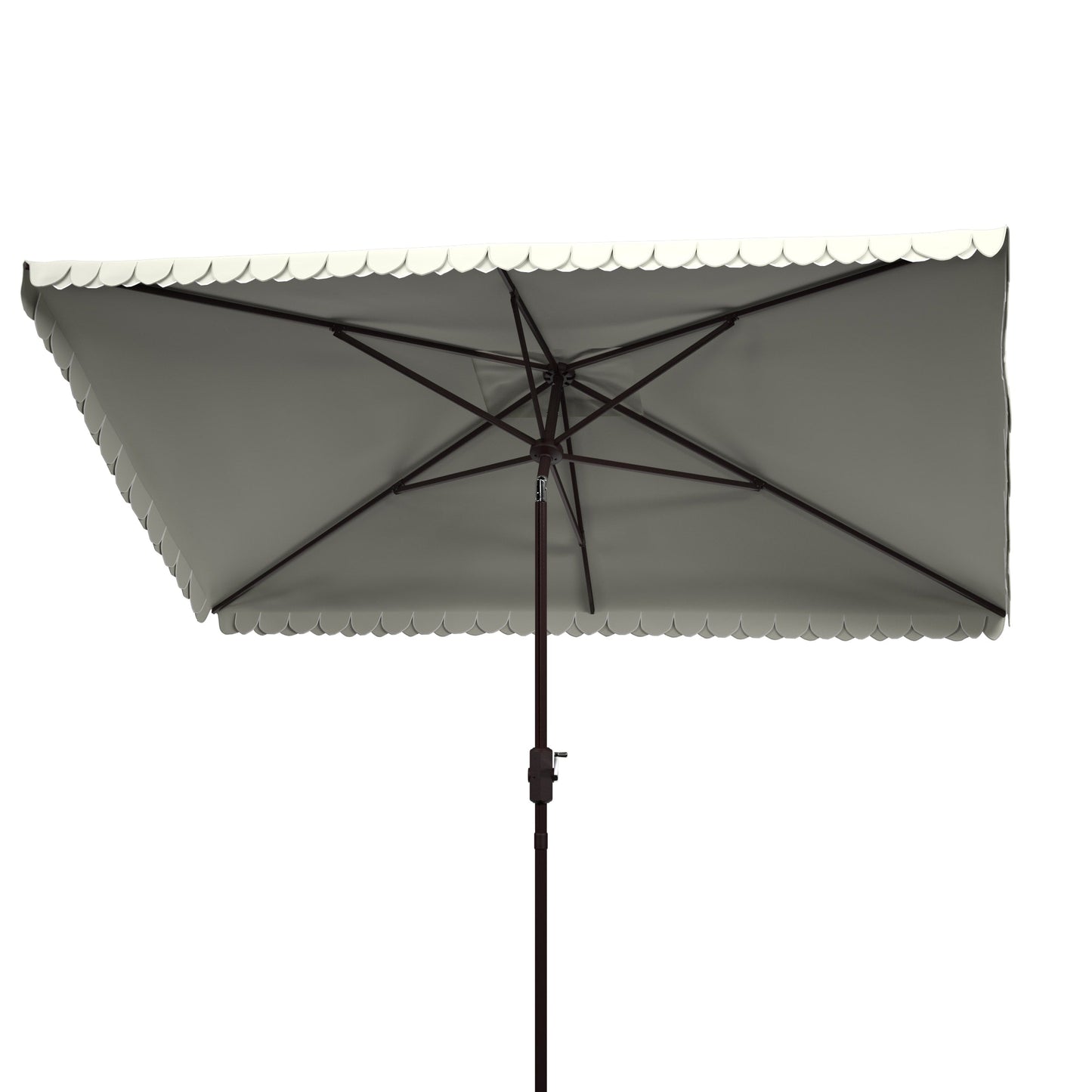 Parasol d'extérieur rectangulaire Zariah de SAFAVIEH, 6'x10', avec liseré