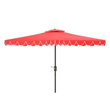Parasol d'extérieur rectangulaire Zariah de SAFAVIEH, 6'x10', avec liseré