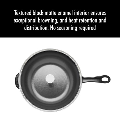 Casserole en fonte Daily de STAUB, 2,9 qt, avec couvercle en verre