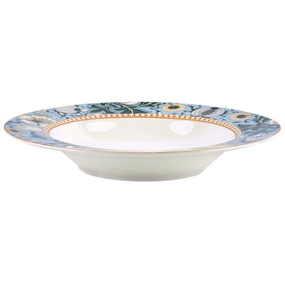 Service de table en porcelaine fine Morris Garden de STP Goods, lot de 24 pièces pour 6 personnes