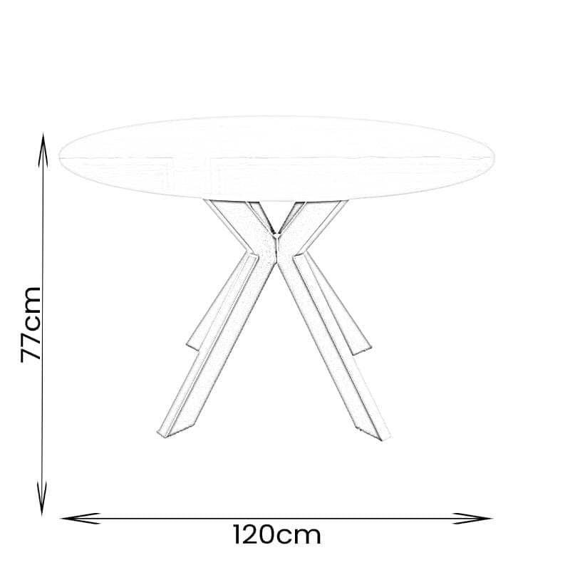 Santorini Round Table - White