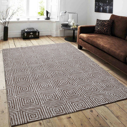 George Towne Living Sara Luxury Handmade Abstract Wool Sara Area Rug