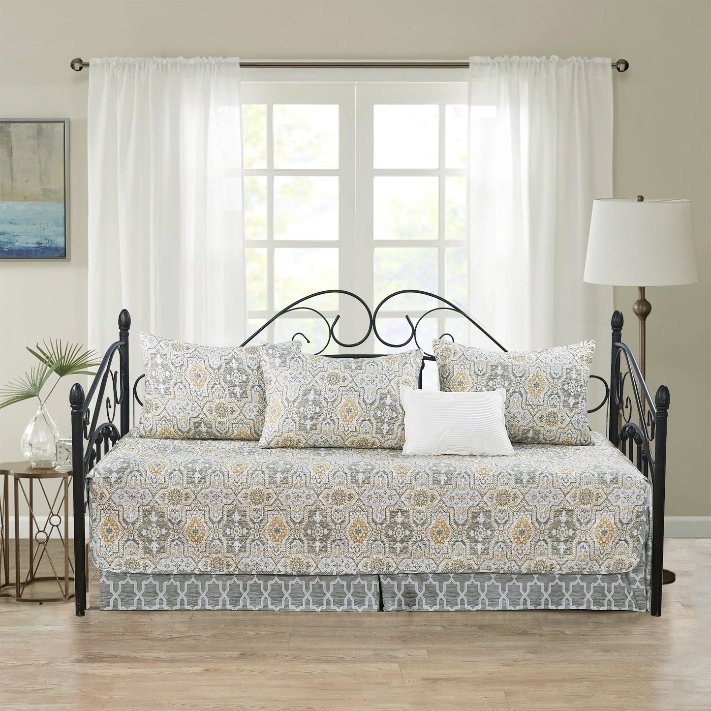 Serenta 6 Piece Cotton Blend Daybed Bedspread Coverlet Set - 75 x 39