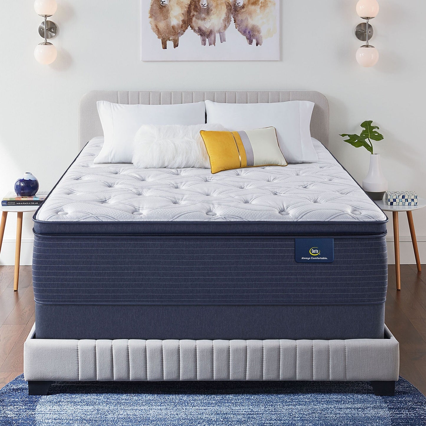 Matelas Serta Clarks Hill 15 avec surcouche moelleuse.