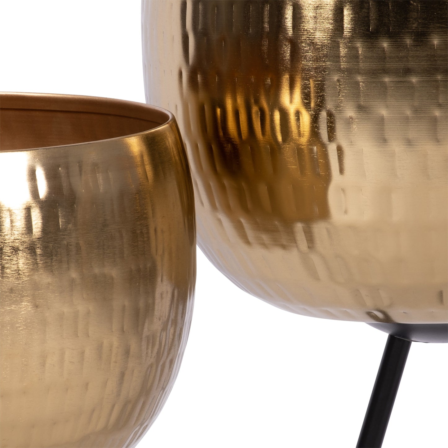 Sagebrook Home Lot de 2 jardinières en fer robustes sur pieds modernes - Transformez votre espace de vie en un oasis