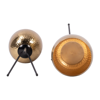 Sagebrook Home Lot de 2 jardinières en fer robustes sur pieds modernes - Transformez votre espace de vie en un oasis