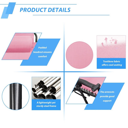 Homall Patio Zero Gravity Chair Lawn Lounge Chair with Pillow Set of 2