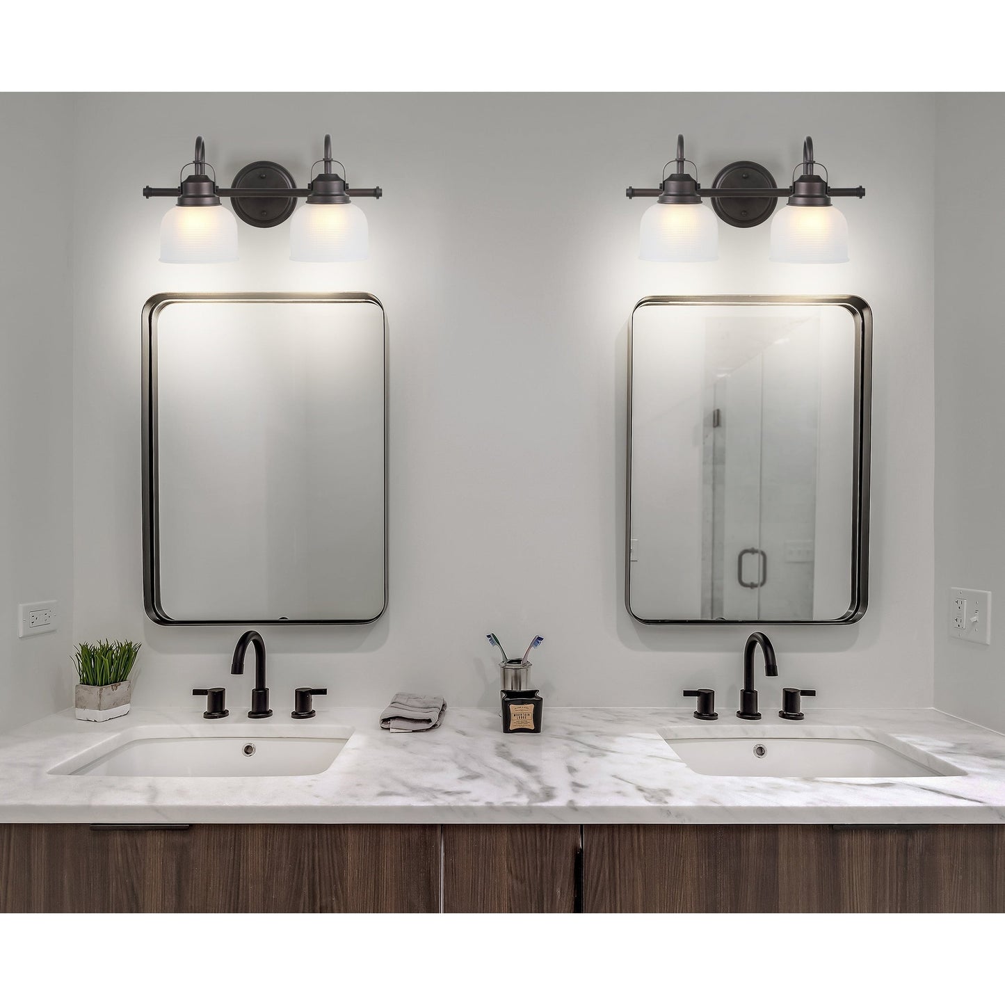 Shirley Metal/Glass LED Vanity Light, by JONATHAN Y