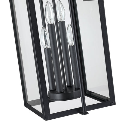 Applique murale extérieure noire Brits